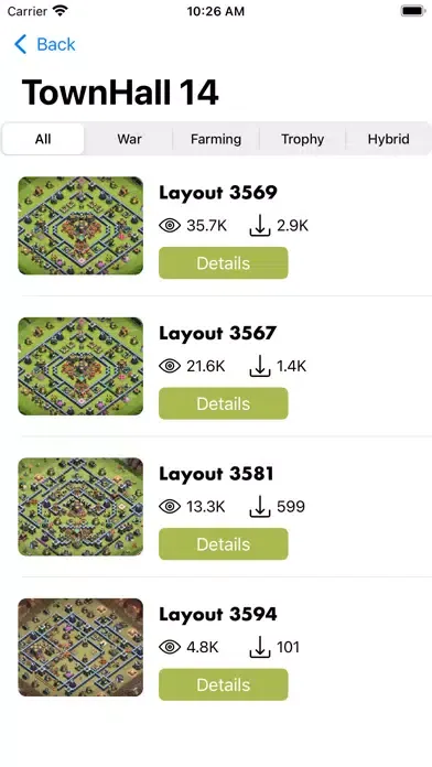 Base Layouts Maps & Quiz 4 COC স্ক্রিনশট