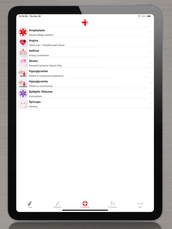 Capturas de pantalla de Dental Drugs iPad 