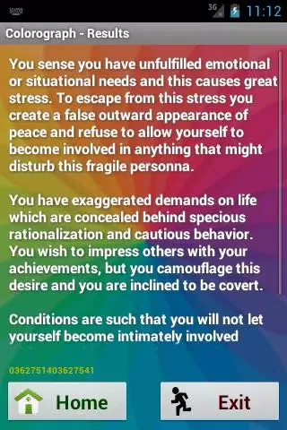 Colorograph (Luscher Test) Screenshots