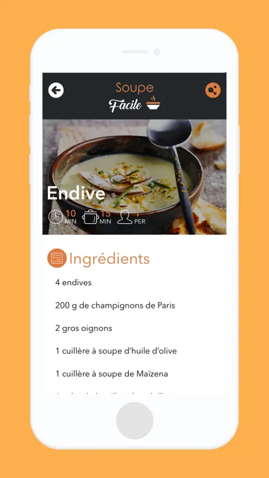 Tangkapan layar Soupe Facile & Détox