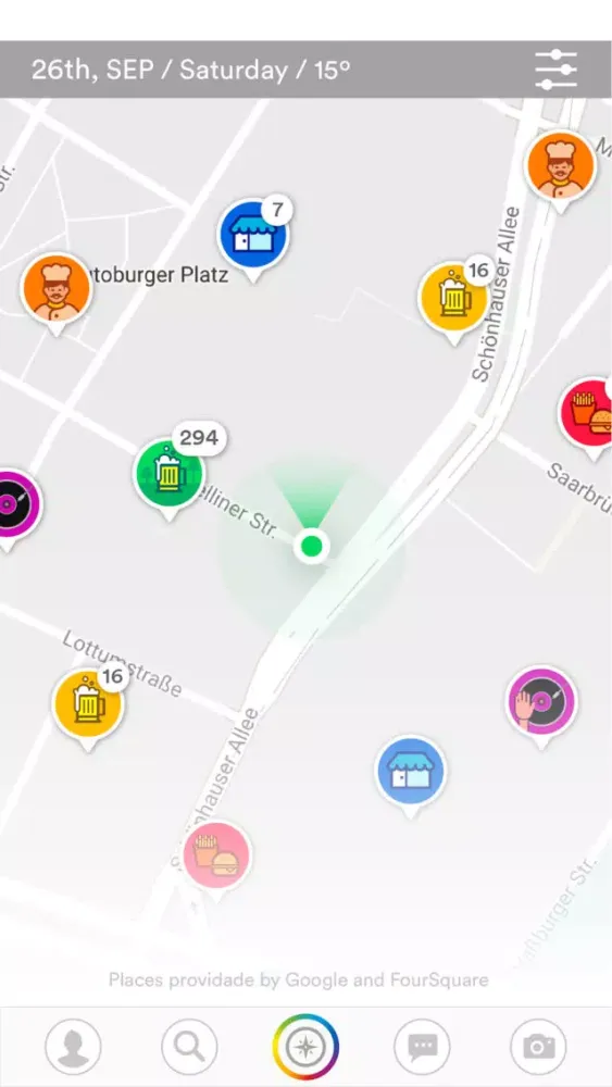 Tangkapan skrin Wandr-App