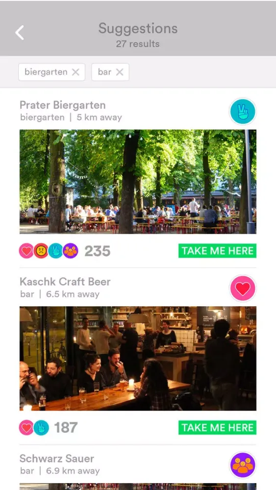 Tangkapan skrin Wandr-App