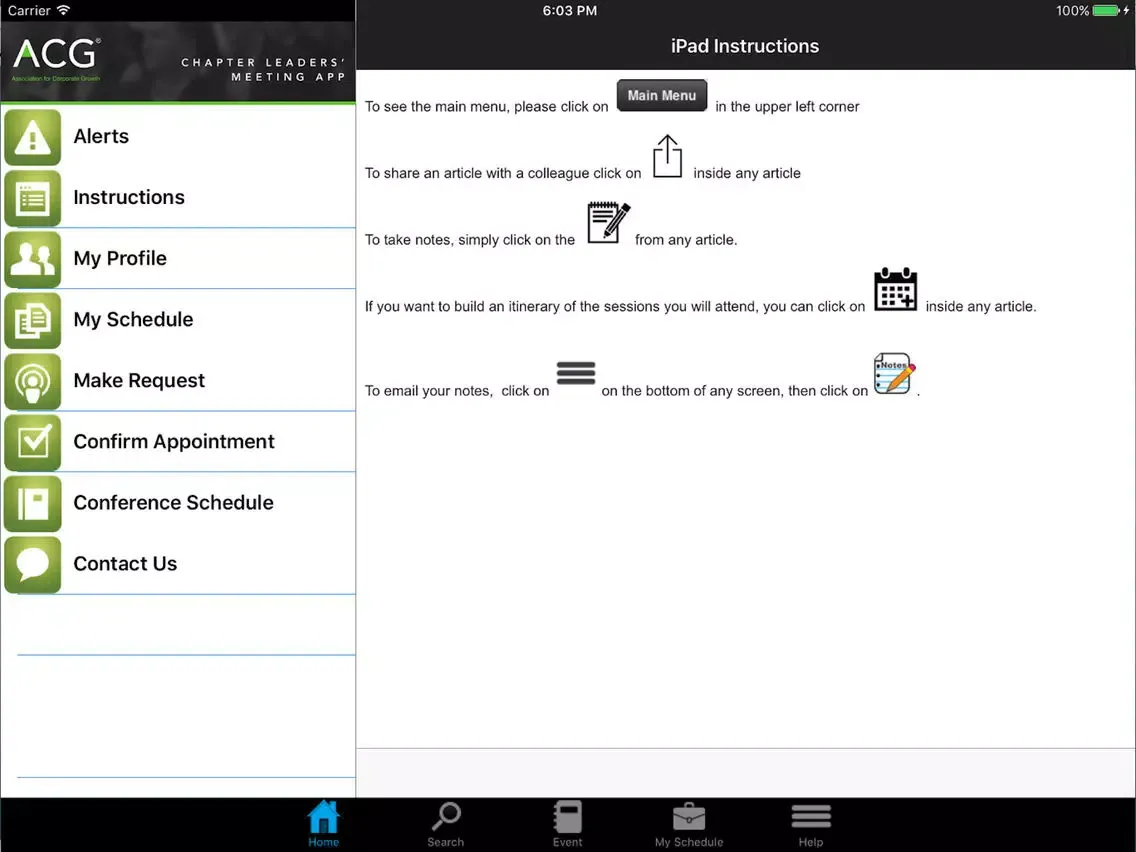 صور ACG Chapter Leaders iPad 