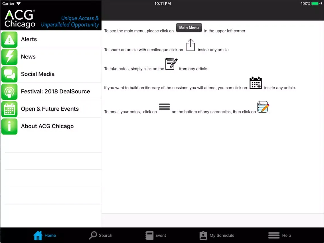 ACG Chicago iPad  سکرین شاٹس