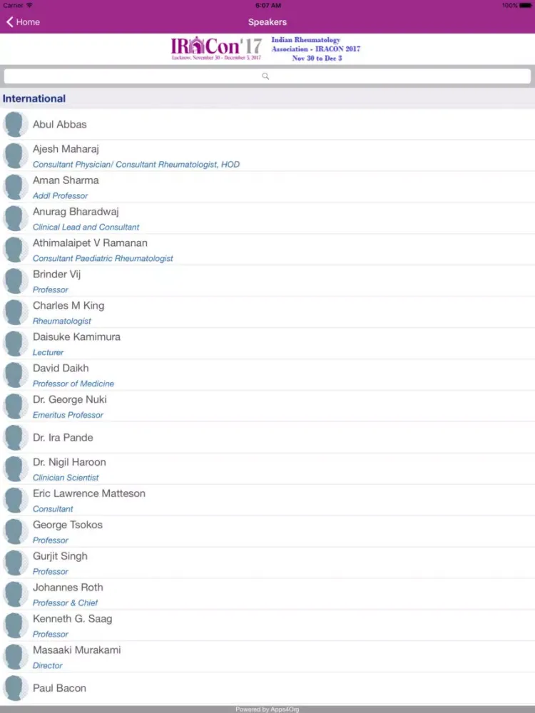 IRACon17 iPad  স্ক্রিনশট