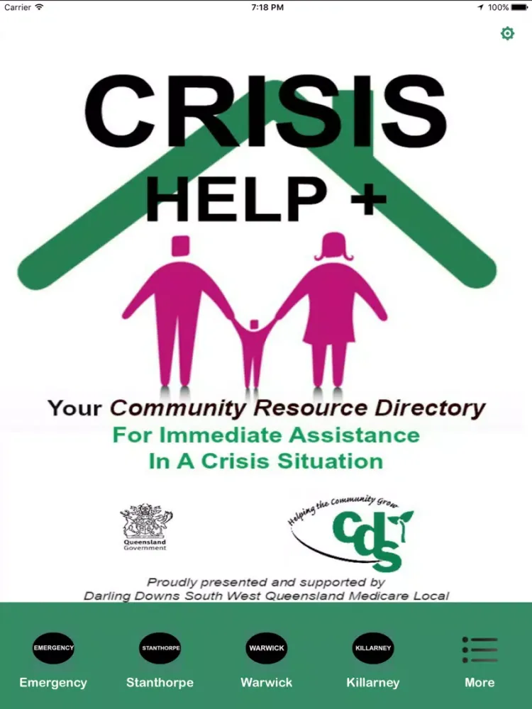 Crisis Help + iPad  Screenshots