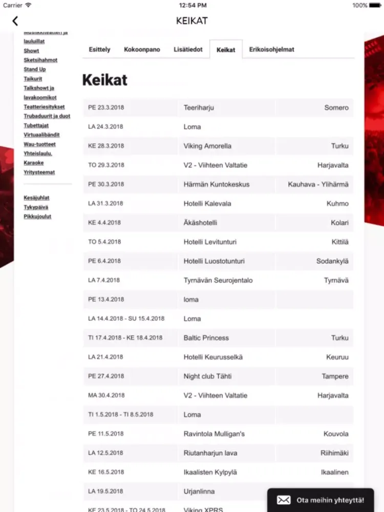 ภาพหน้าจอของ Eija Kantola iPad 