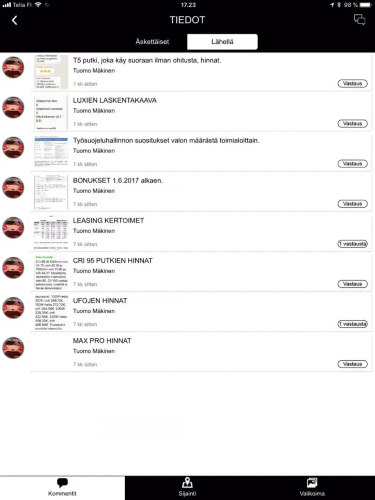 Capturas de tela do LED EXPERTS FINLAND OY iPad 