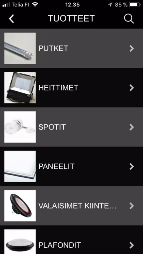 Capturas de tela do LED EXPERTS FINLAND OY