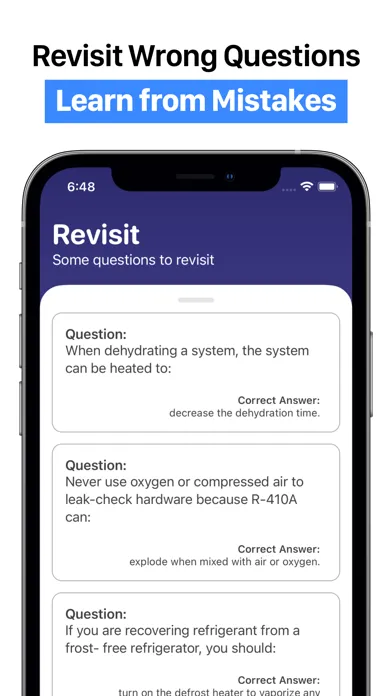 EPA 608 Practice - HVAC Exam Screenshots