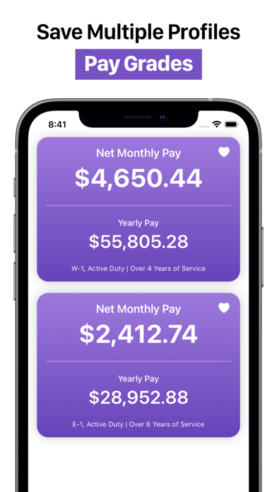 Military Retirement Calculator سکرین شاٹس