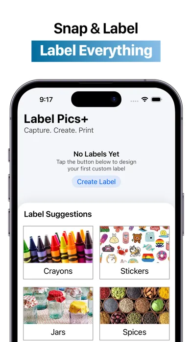 Screenshot di Label Pics+