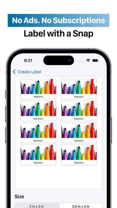 Screenshot di Label Pics+