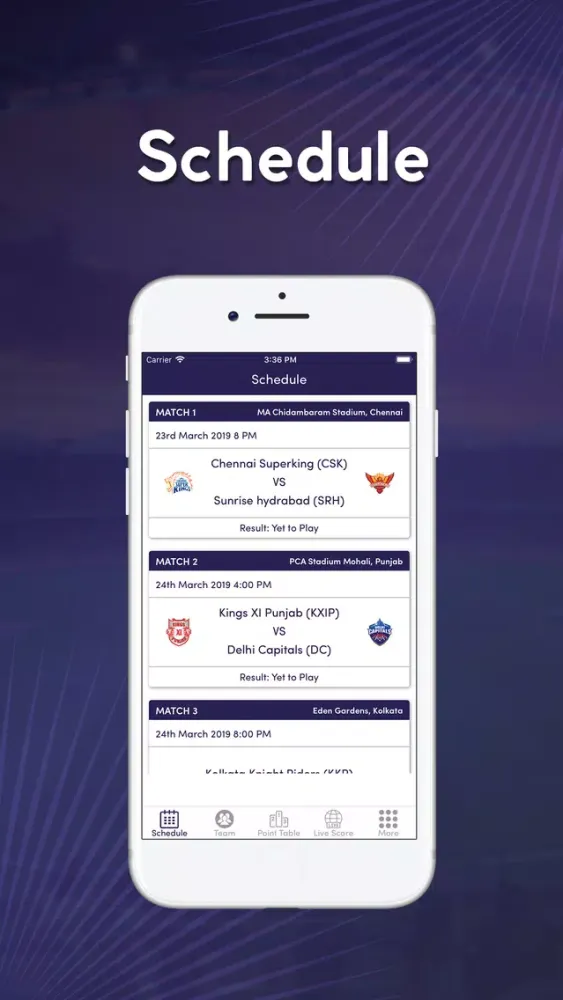 IPL 2019 Schedule, Live Score应用截图
