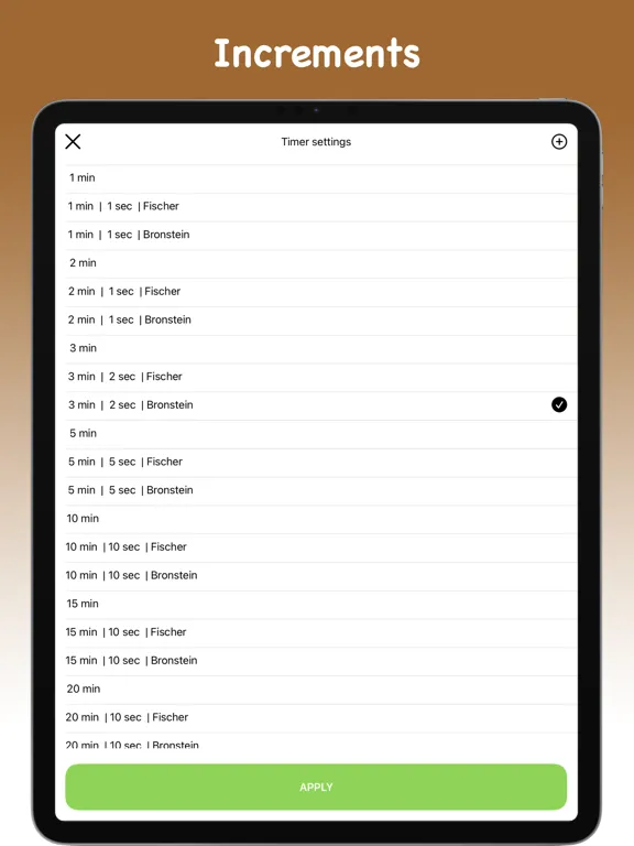 Chess Timer - Turn Clock iPad 应用截图