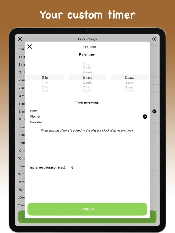 Chess Timer - Turn Clock iPad 应用截图