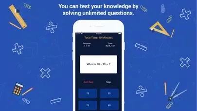 Captures d'écran de Quizhoo (Maths)