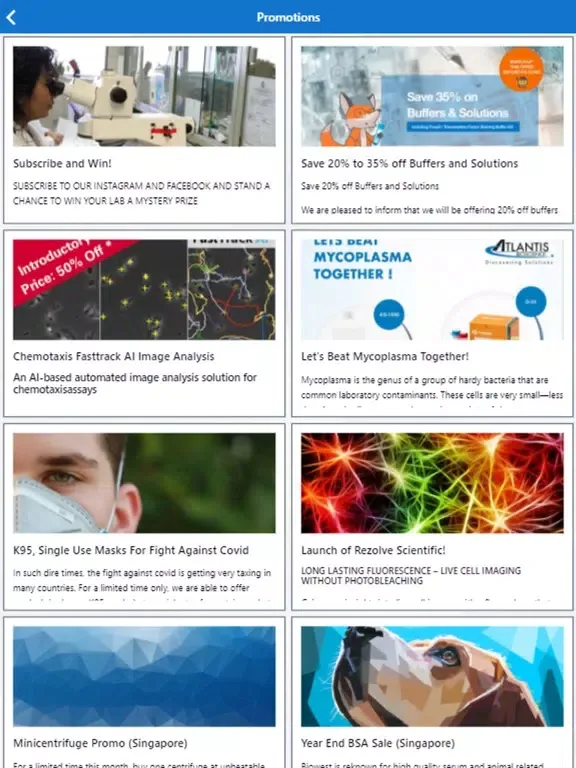 Atlantis Bioscience iPad Screenshots