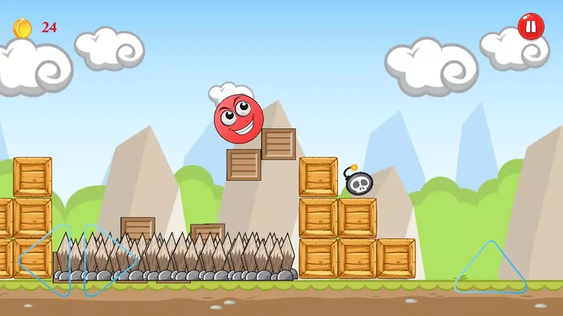 Captures d'écran de Super Red Ball 6 Run - Rolling Hero In Amazing World