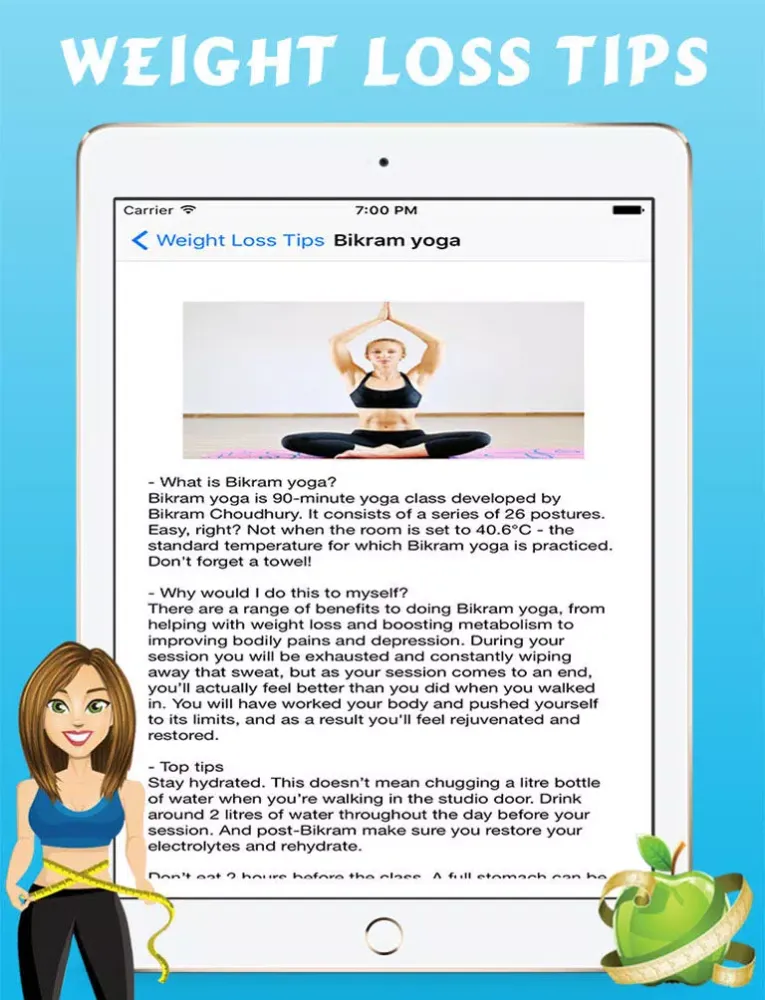 Weight Loss Tips - Diet Secrets, Yoga, Workouts iPad  스크린샷