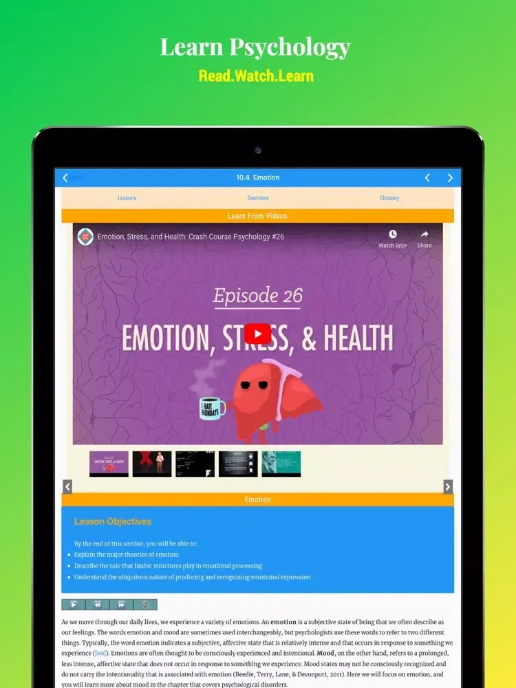 Learn Psychology - Study Help iPad 应用截图