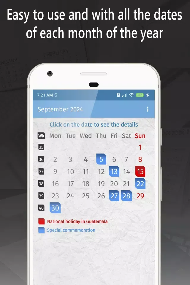 calendar guatemala 2024 স্ক্রিনশট