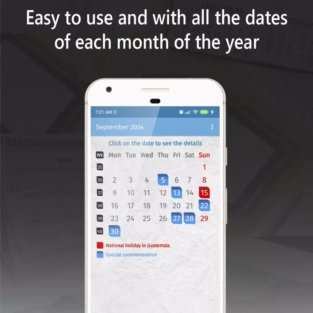 calendar guatemala 2024 স্ক্রিনশট