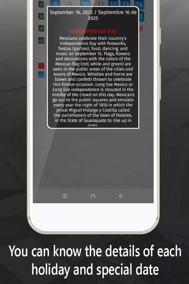 mexican calendar 2025 Screenshots