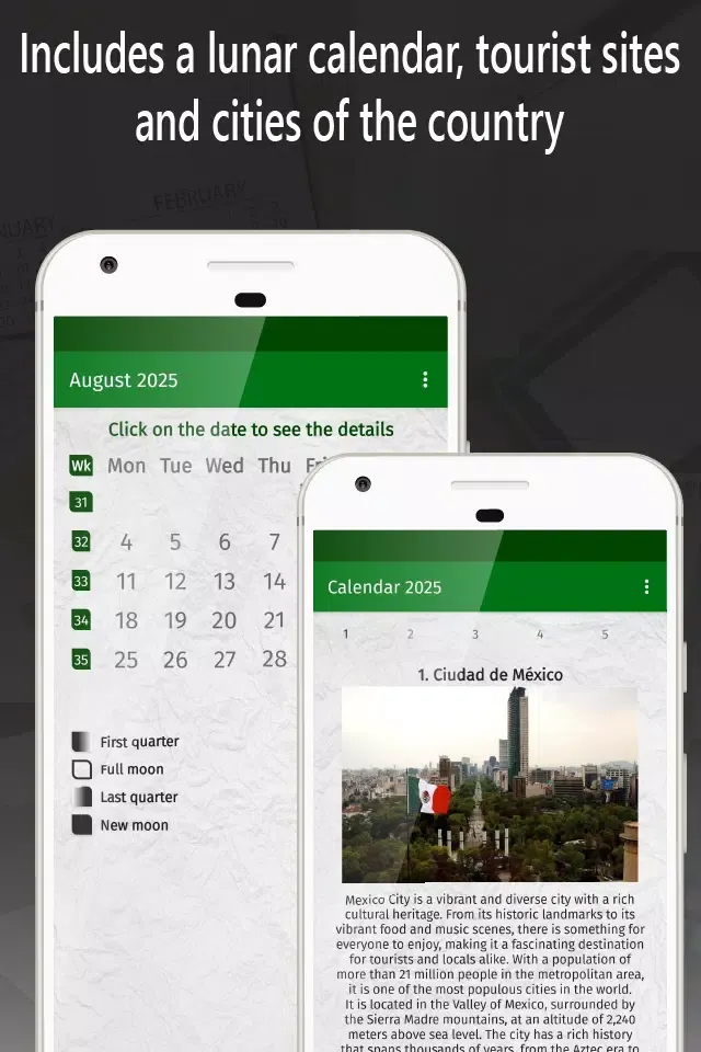 mexican calendar 2025 Screenshots