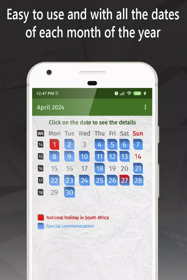 calendar south africa 2024 Screenshots