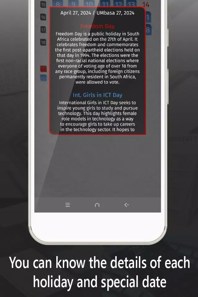 calendar south africa 2024 Screenshots