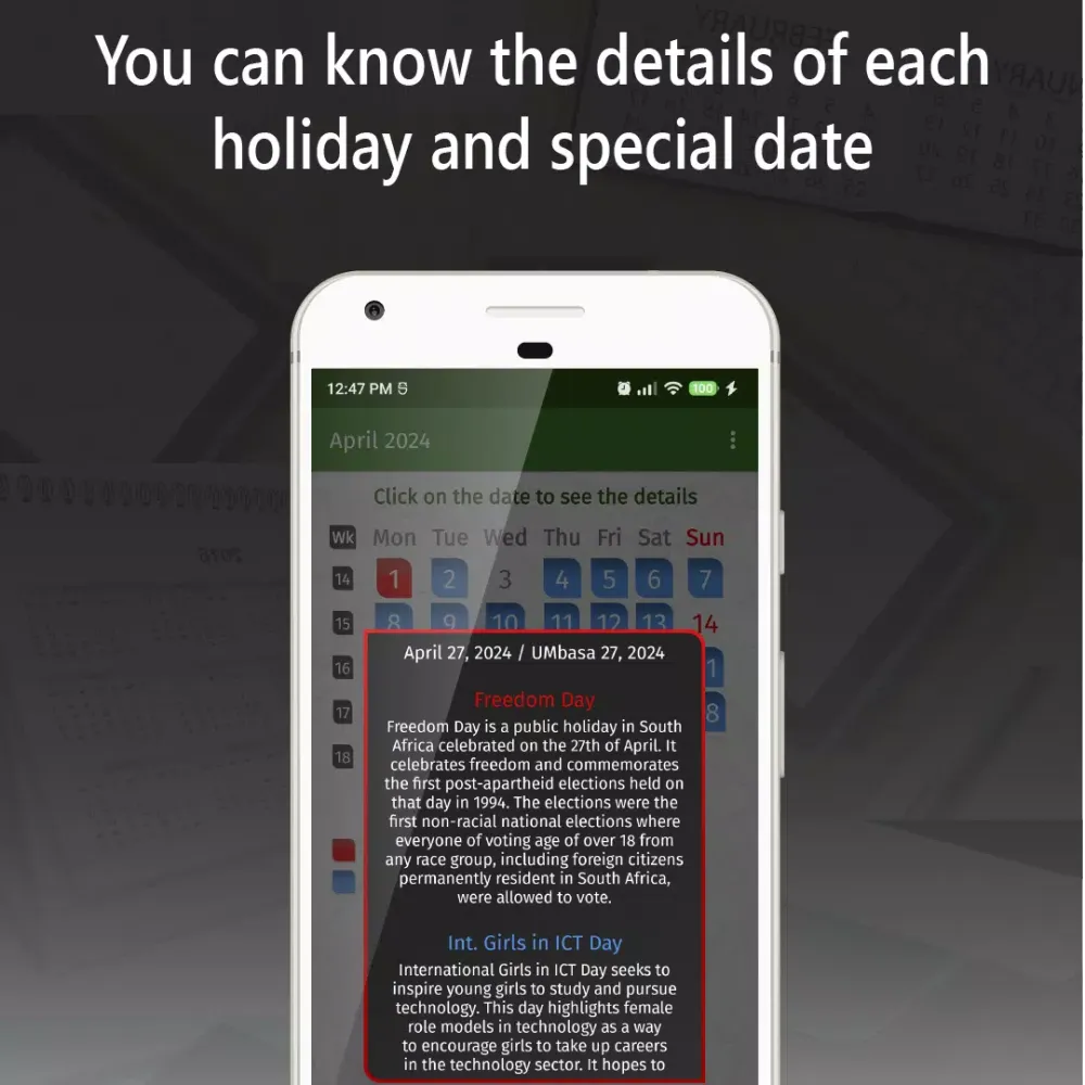calendar south africa 2024 Screenshots