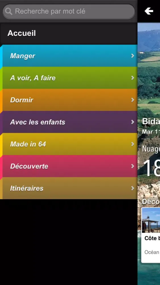 Ảnh chụp màn hình của Mon64 guide des vacances en Béarn Pyrénées et Pays basque