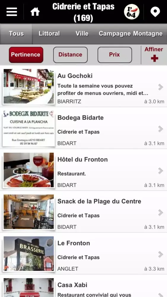 Ảnh chụp màn hình của Mon64 guide des vacances en Béarn Pyrénées et Pays basque