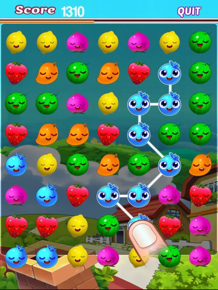 Tangkapan layar Fruit Jam Mania - Multiplayer Puzzle Fireproof Cherrystone Crazyshooting 2 HD iPad 