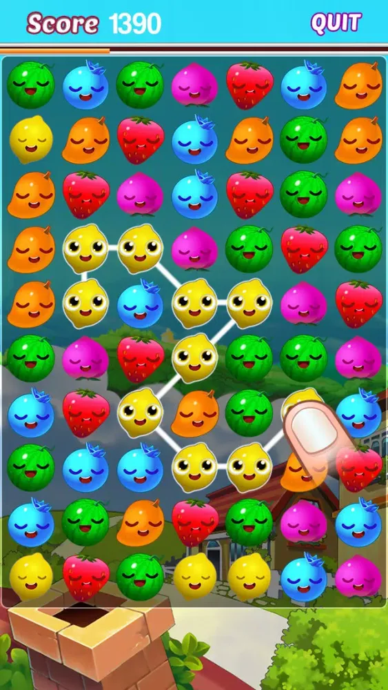 Tangkapan layar Fruit Jam Mania - Multiplayer Puzzle Fireproof Cherrystone Crazyshooting 2 HD