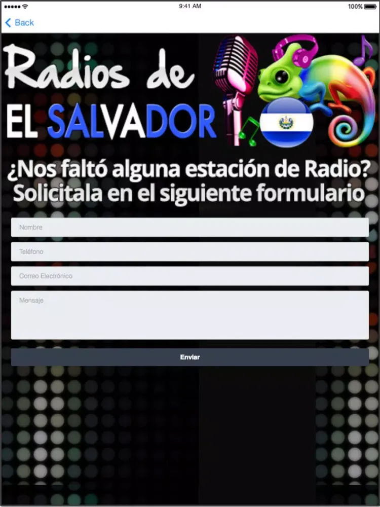 Скриншоты Emisoras de Radio en El Salvador iPad 