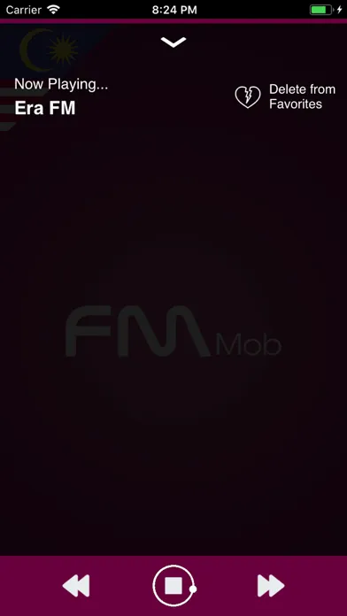 Tangkapan skrin Malaysia Radio - FM Mob HD