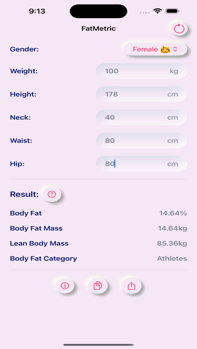 Capturas de pantalla de FatMetric: Body Fat Calculator