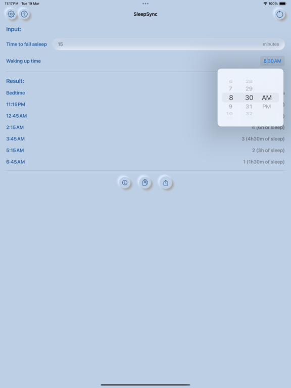 تصاویر SleepSync: Sleep Calculator iPad 