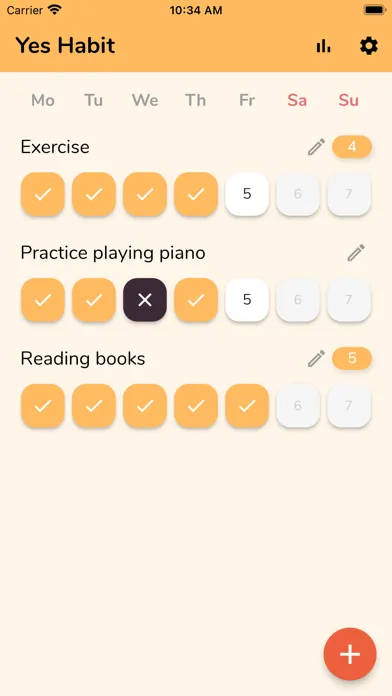 Yes Habit-habit tracker,goals سکرین شاٹس