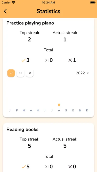 Yes Habit-habit tracker,goals سکرین شاٹس