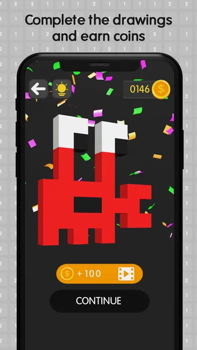 ภาพหน้าจอของ Coloring Pixels 8x8: 3D Cubes