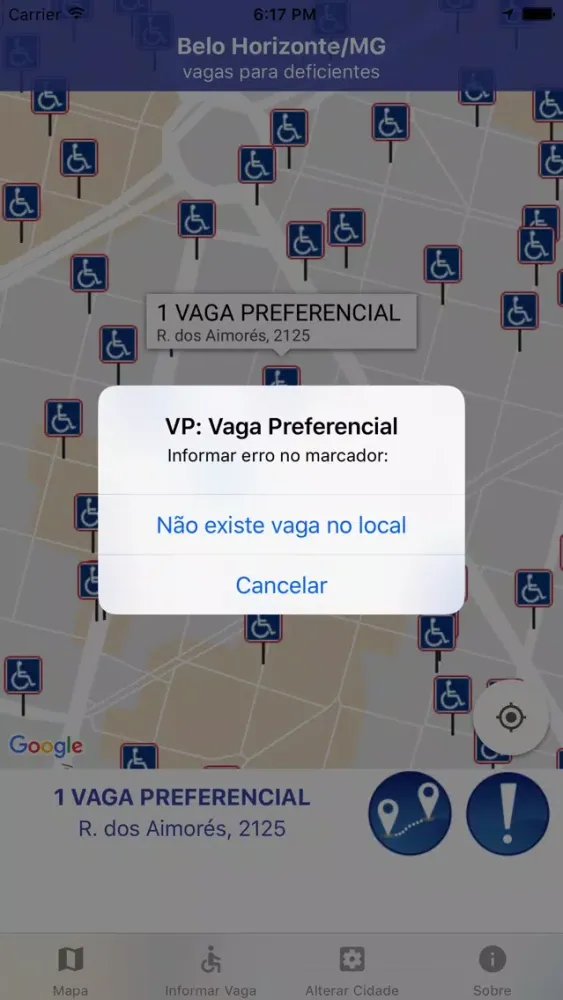 VP: Vaga Preferencial Ekran Görüntüleri