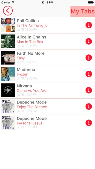 Tabsana - Tabs identifier and chords finder スクリーンショット