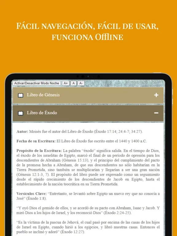 Zrzuty ekranu La Biblia de Jerusalén iPad 
