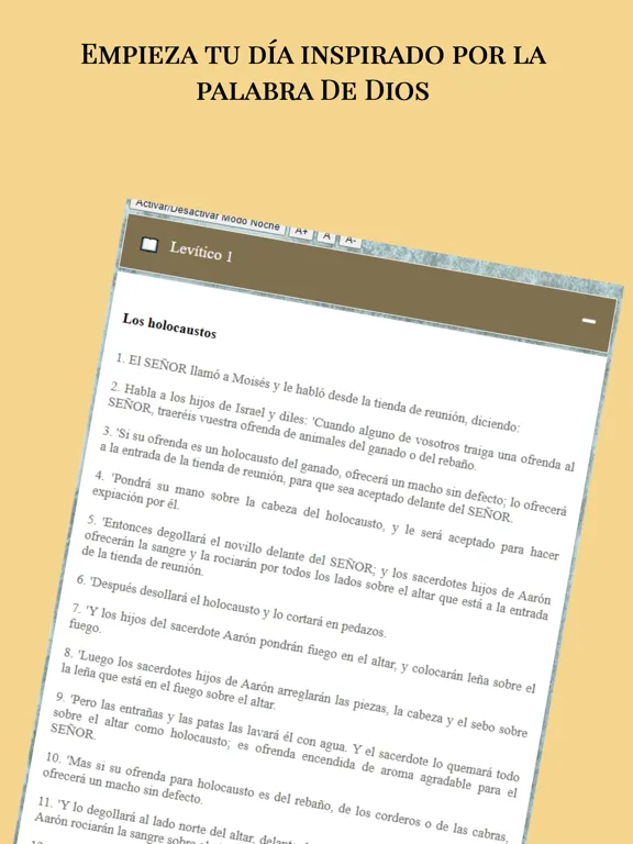 La Biblia de las Américas iPad 应用截图