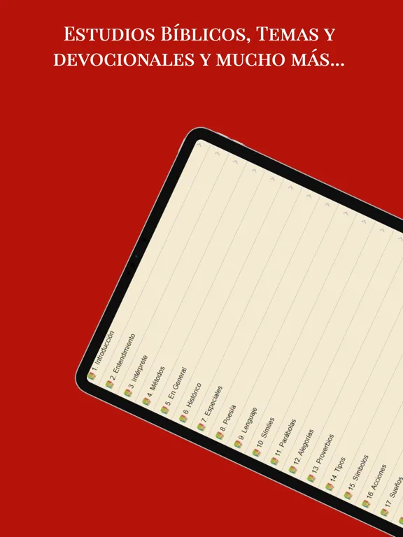 La Biblia de las Américas iPad 应用截图