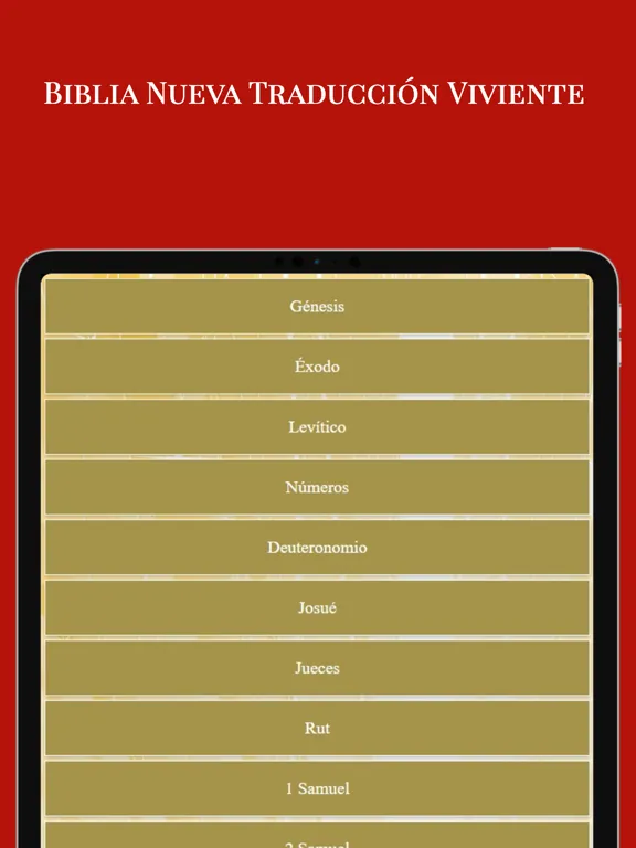 Biblia Nueva Traducción NTV iPad 应用截图
