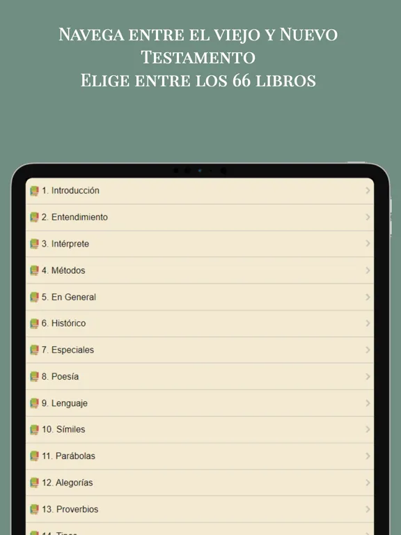 Biblia Nueva Traducción NTV iPad 应用截图